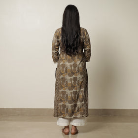 Buy Akola Hand Block Printed Cotton Straight Kurta for Women