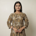 Buy Akola Hand Block Printed Cotton Straight Kurta for Women