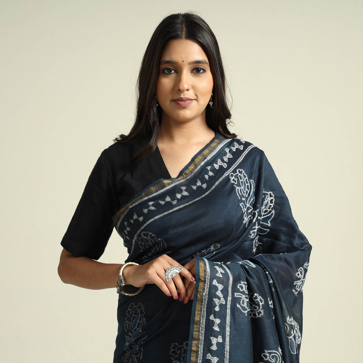 kashidakari embroidery saree