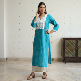 jacquard kurta