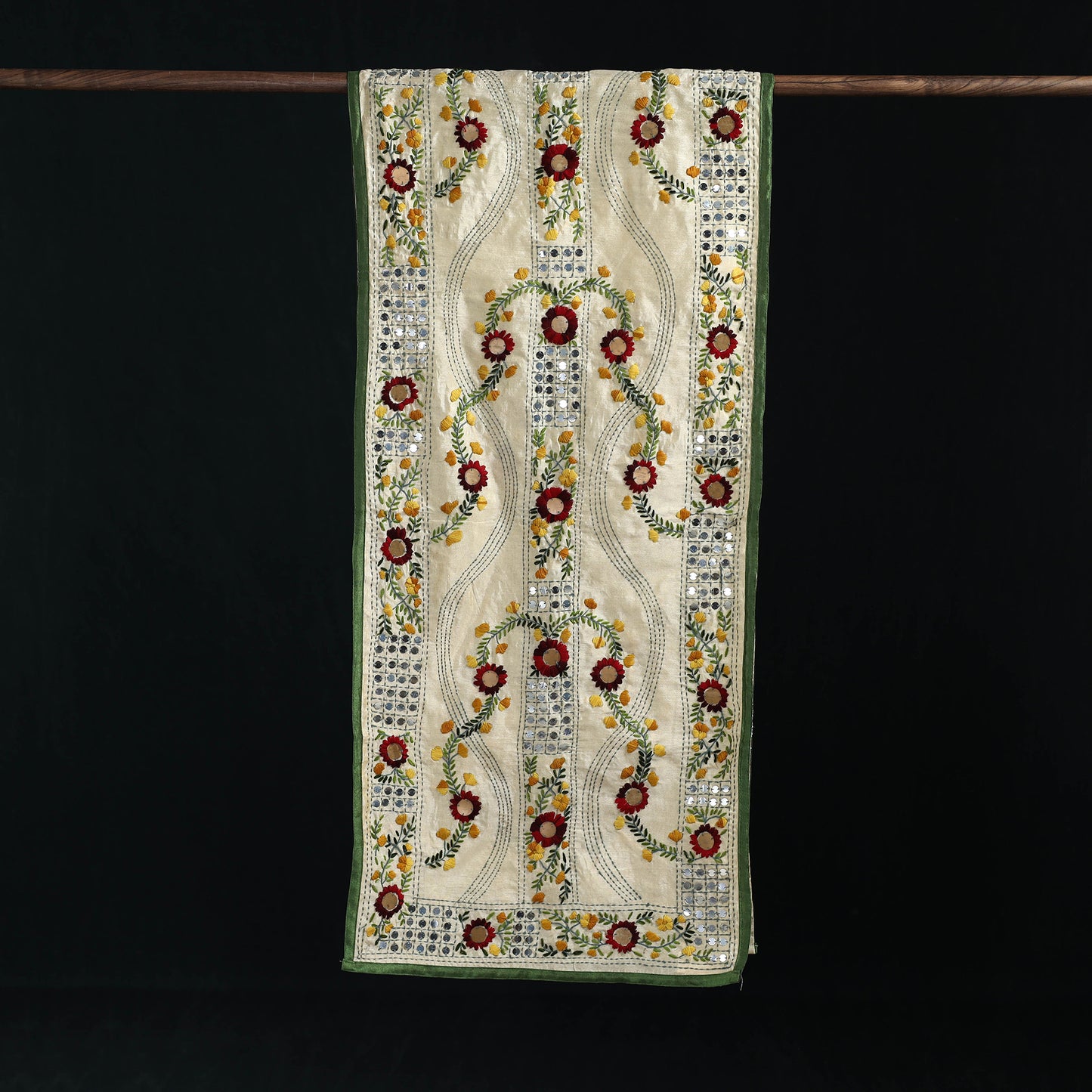 Ranihati Chanderi Silk Hand Embroidered Stole 67