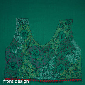 Bengal Kantha Hand Embroidered Cotton Blouse Piece 79