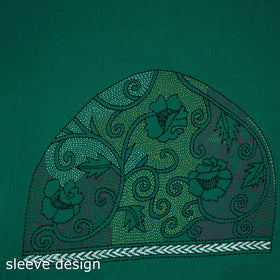 Bengal Kantha Hand Embroidered Cotton Blouse Piece 79