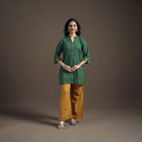 Jacquard Cotton Short Kurta for Women 16