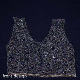 Bengal Kantha Hand Embroidered Cotton Blouse Piece 78