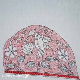 Bengal Kantha Hand Embroidered Cotton Blouse Piece 77