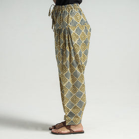 Buy Kalamkari Block Printed Cotton Elasticated Salwar Online at iTokri.com