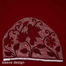 Bengal Kantha Hand Embroidered Cotton Blouse Piece 76