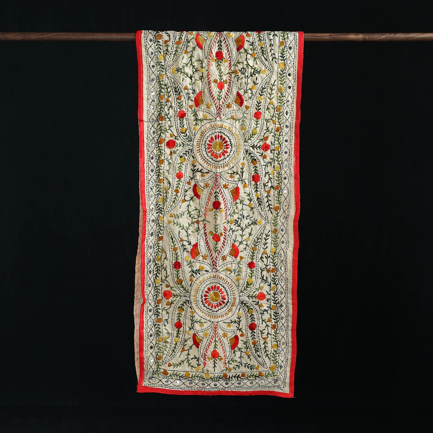 Ranihati Chanderi Silk Hand Embroidered Stole 57