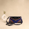Traditional Kutch Patchwork Silk Leather Flap Sling Bag 35