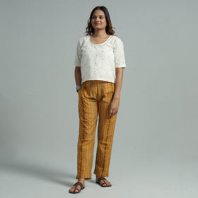 Buy Jacquard Weave Cotton Elasticated Pant Online at iTokri.com