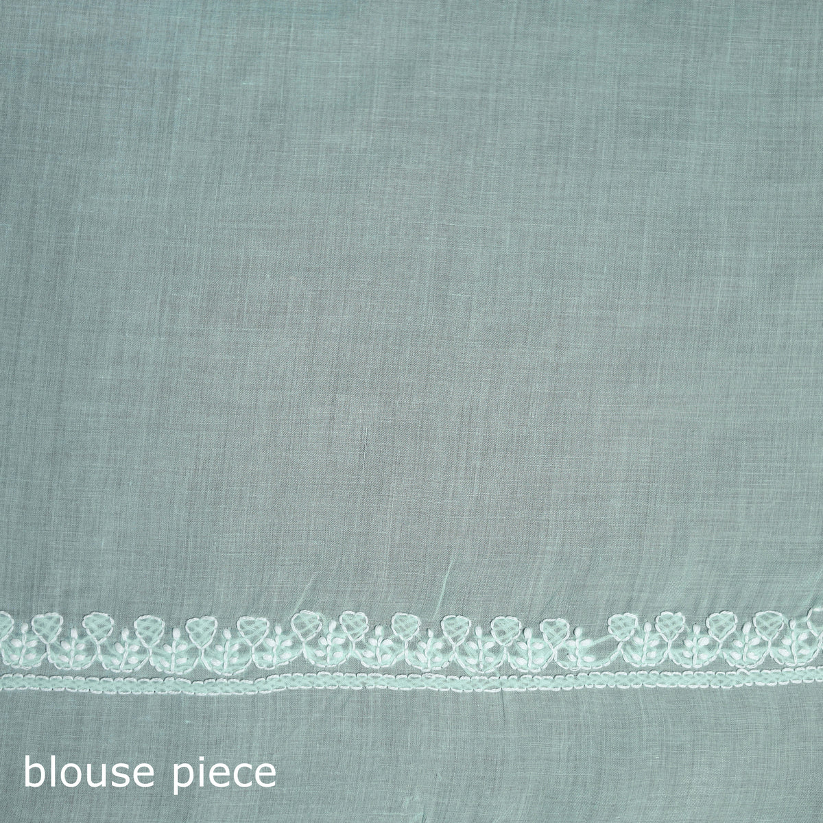 Hand Embroidered Terivoile Cotton Lucknowi Chikankari Saree 20