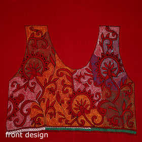 Bengal Kantha Hand Embroidered Cotton Blouse Piece 74