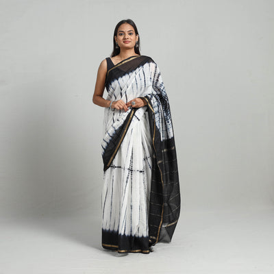 shibori silk saree