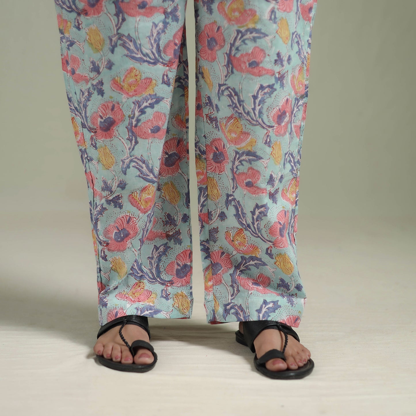 Sanganeri Floral Printed Cotton Night Suit for Women 07