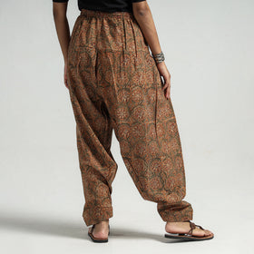 Buy Kalamkari Block Printed Cotton Elasticated Salwar Online at iTokri.com