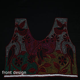 Bengal Kantha Hand Embroidered Cotton Blouse Piece 73
