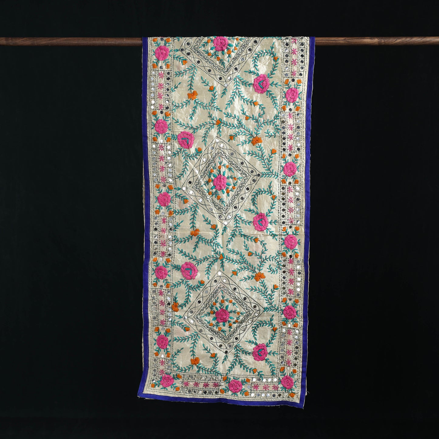 Ranihati Chanderi Silk Hand Embroidered Stole 53