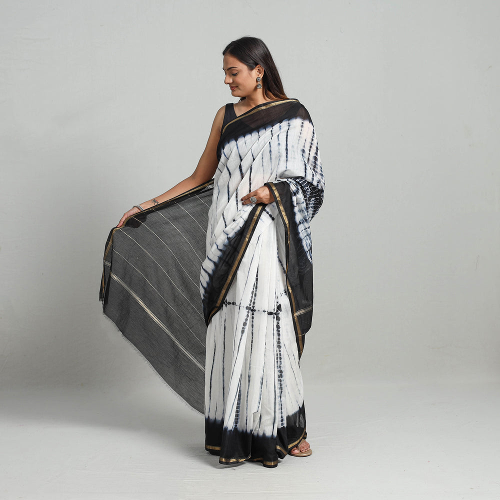 shibori silk saree