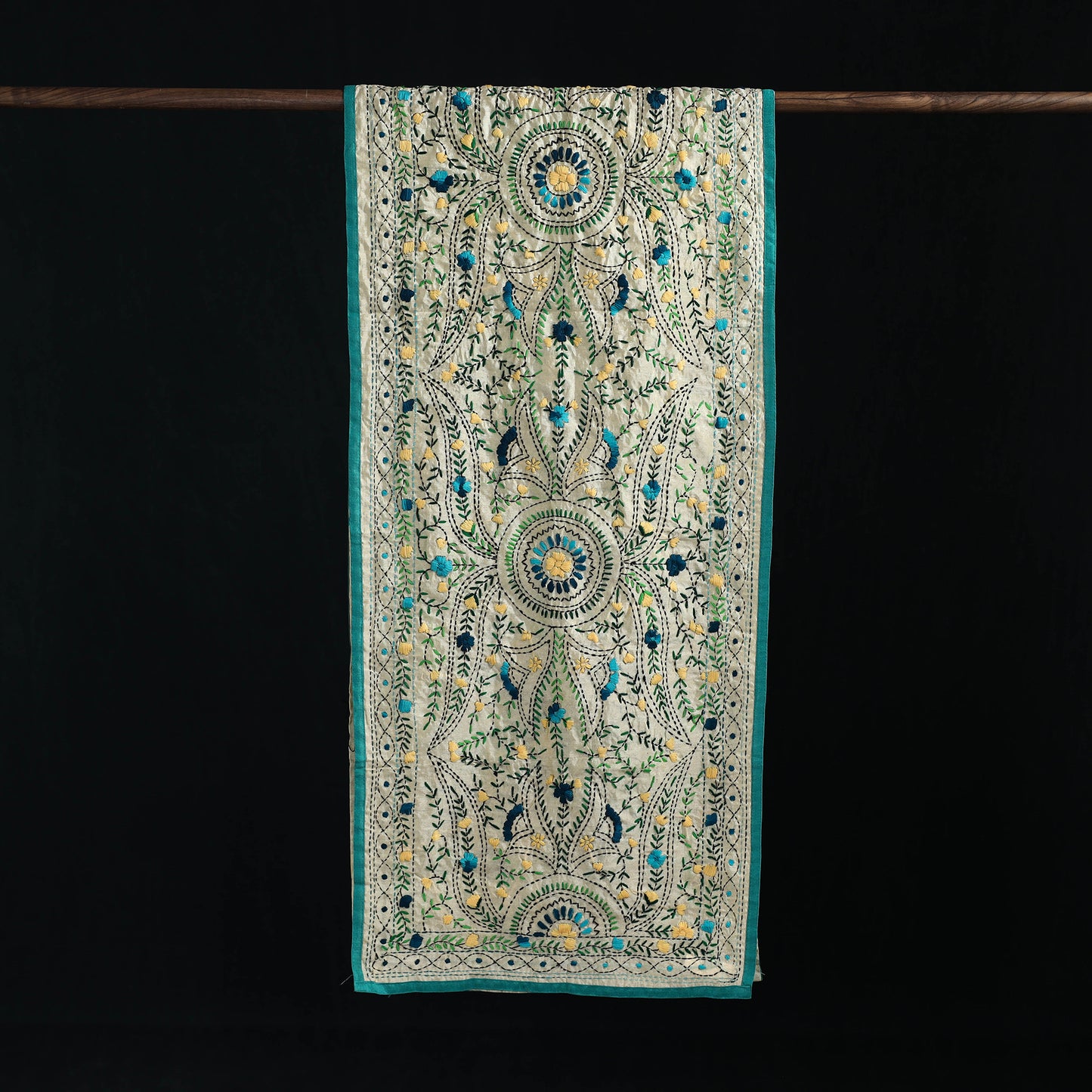Ranihati Chanderi Silk Hand Embroidered Stole 52