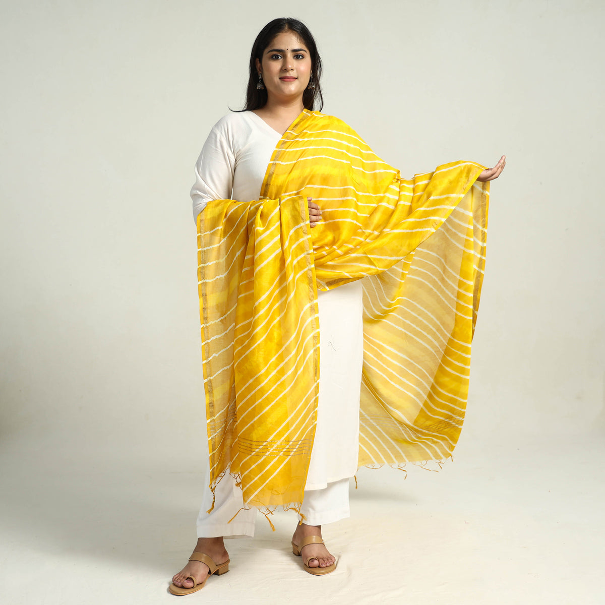 Leheriya Silk Dupatta