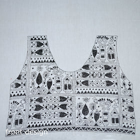 Bengal Kantha Hand Embroidered Cotton Blouse Piece 72