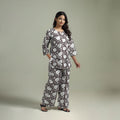 Sanganeri Floral Printed Cotton Night Suit for Women 05