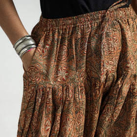 Buy Kalamkari Block Printed Cotton Elasticated Salwar Online at iTokri.com