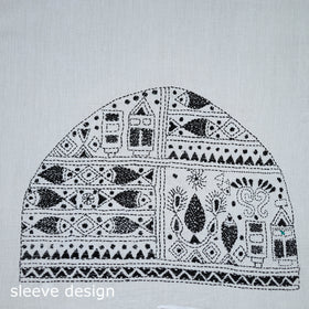 Bengal Kantha Hand Embroidered Cotton Blouse Piece 72