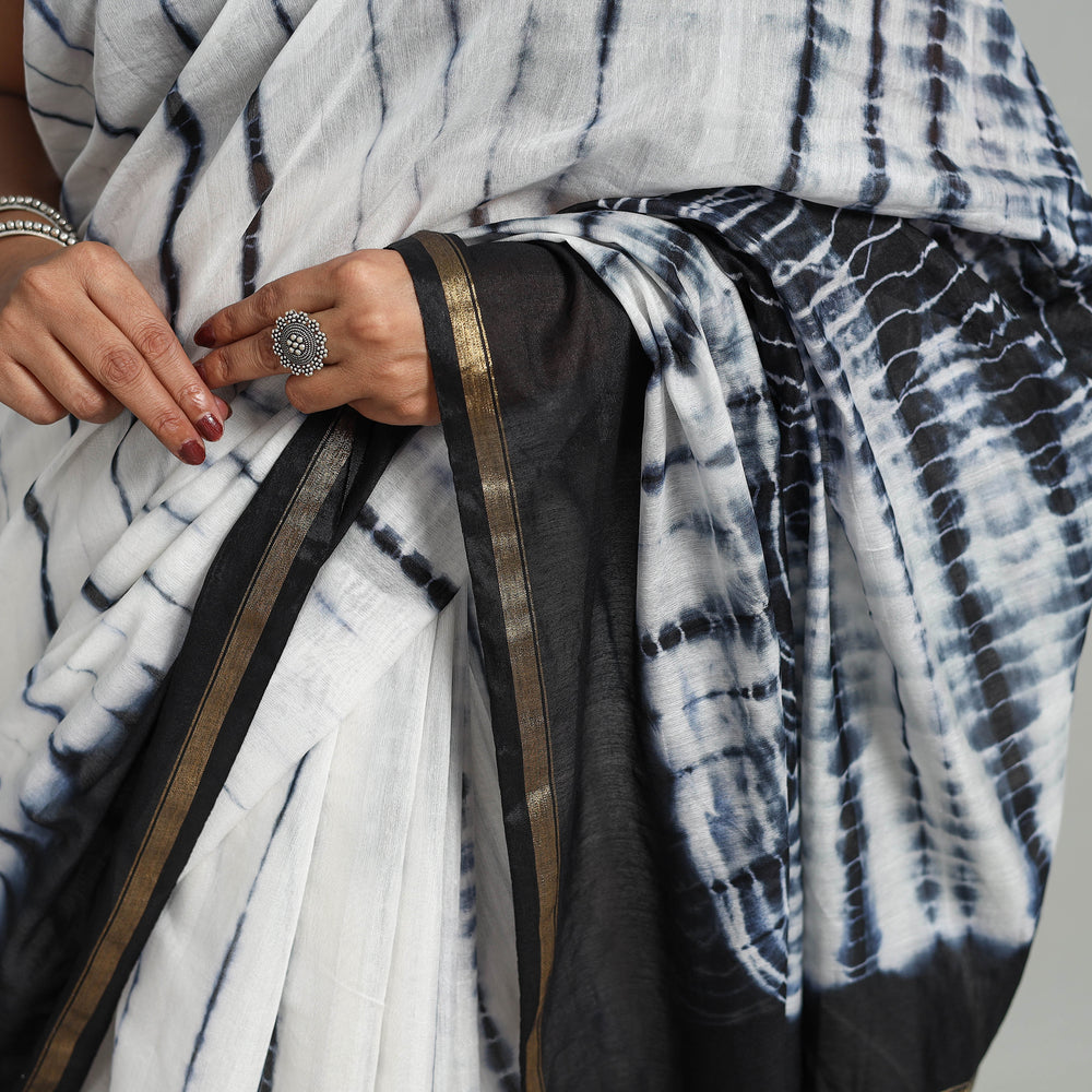 shibori silk saree