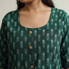 Buy Pochampally Ikat Weave Cotton Long Straight Kurta 38 Online at iTokri.com