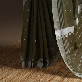 Green - Traditional Handloom Chanderi Silk Saree 14