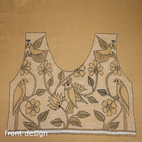 Bengal Kantha Hand Embroidered Cotton Blouse Piece 69