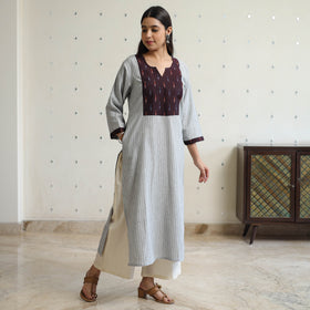 jacquard kurta