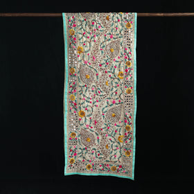 Ranihati Chanderi Silk Hand Embroidered Stole 43