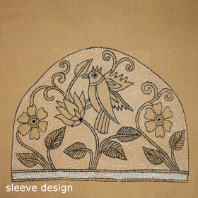 Bengal Kantha Hand Embroidered Cotton Blouse Piece 69