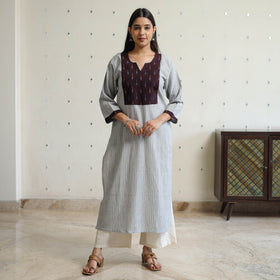 jacquard kurta