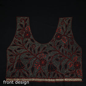 Bengal Kantha Hand Embroidered Cotton Blouse Piece 68