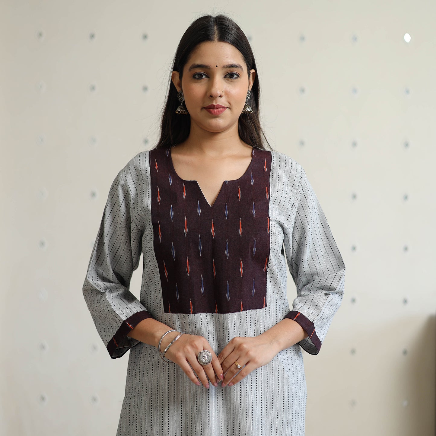 jacquard kurta