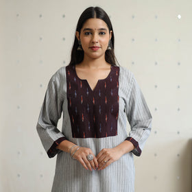 jacquard kurta