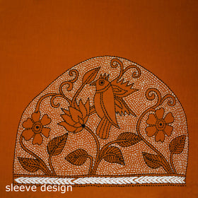 Bengal Kantha Hand Embroidered Cotton Blouse Piece 67