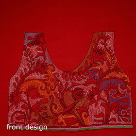 Bengal Kantha Hand Embroidered Cotton Blouse Piece 66