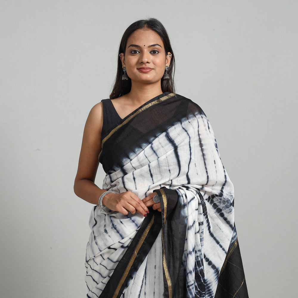 shibori silk saree