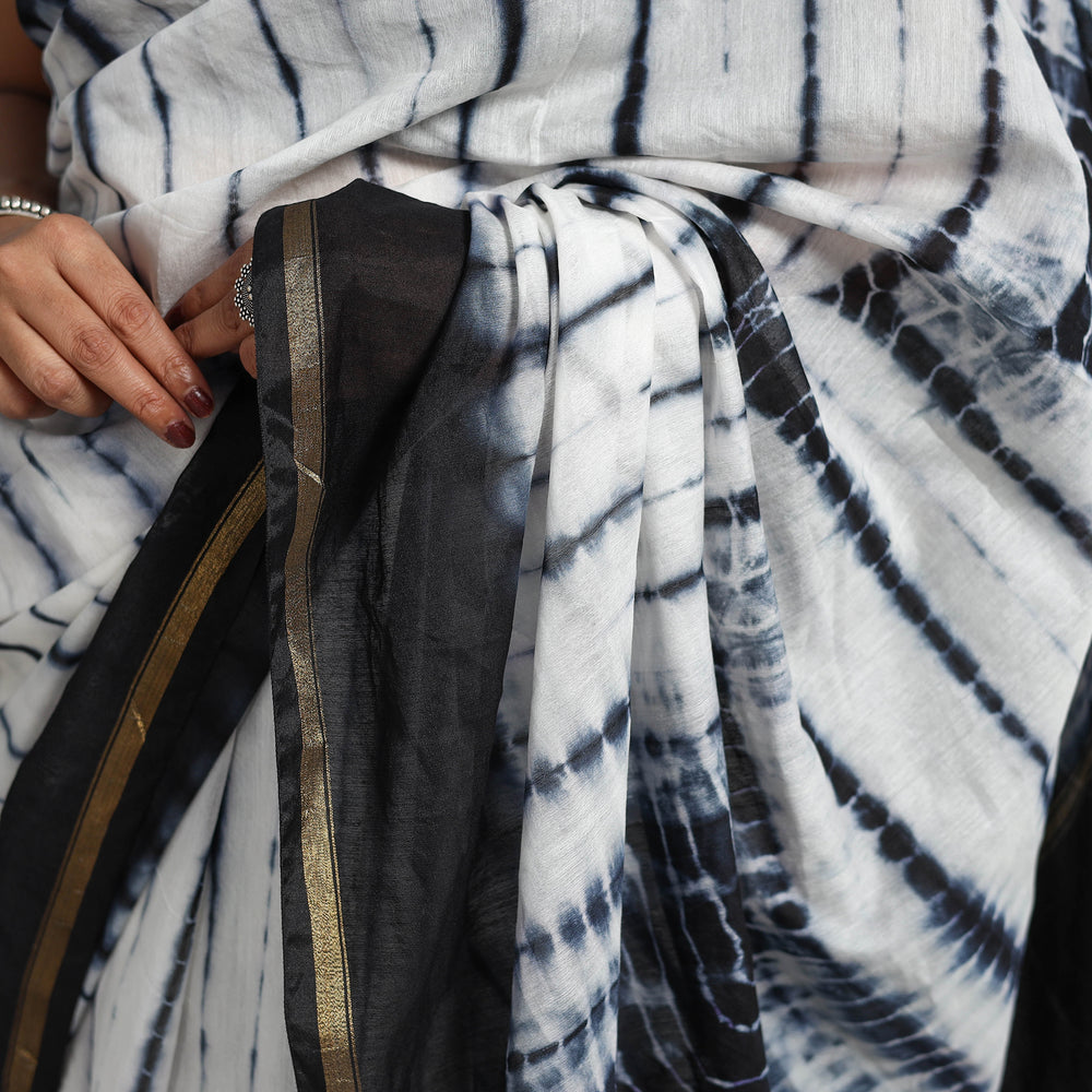 shibori silk saree