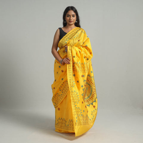 Kantha Embroidery Saree 