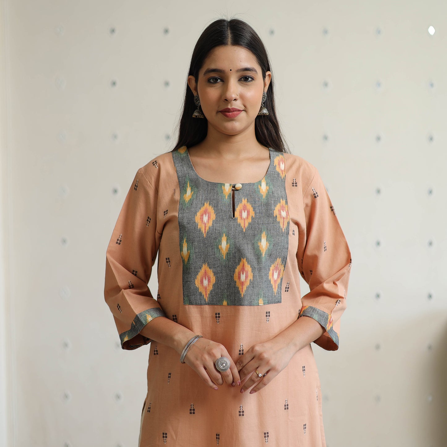 jacquard kurta