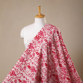 Pink - kutch batik cotton fabric 38 - handcrafted