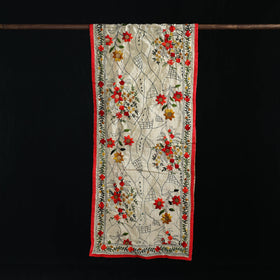 Ranihati Chanderi Silk Hand Embroidered Stole 31