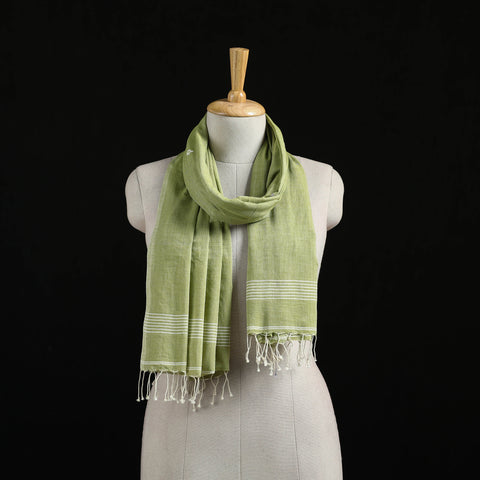 Burdwan Jamdani Handloom Cotton Stole with Tassels 08