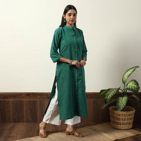 Buy  Jhiri Handloom Cotton Straight Long Kurta Online l iTokri.com
